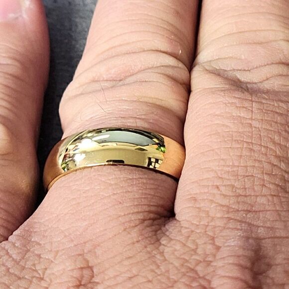 Men's Gold Promise Ring - Gold Promise Ring For Guys - Picture 2 of 5